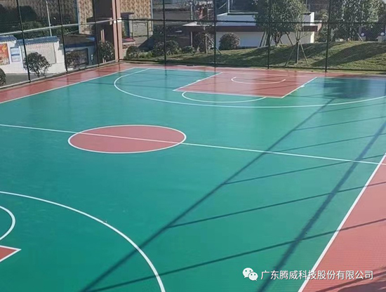 腾威科技：用量更省25%的超耐磨双组份硅PU球场材料(图1)
