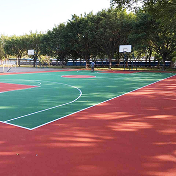 硅PU篮球场使用的混凝土基础层有哪些要求呢？(图1)