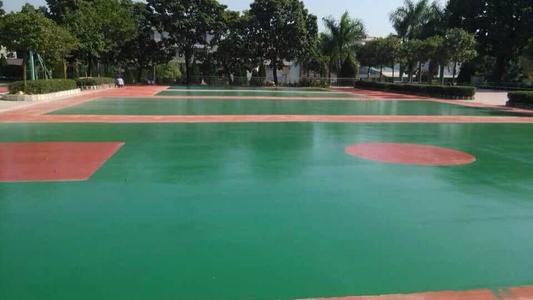 硅PU篮球场材料用什么更好？(图1)