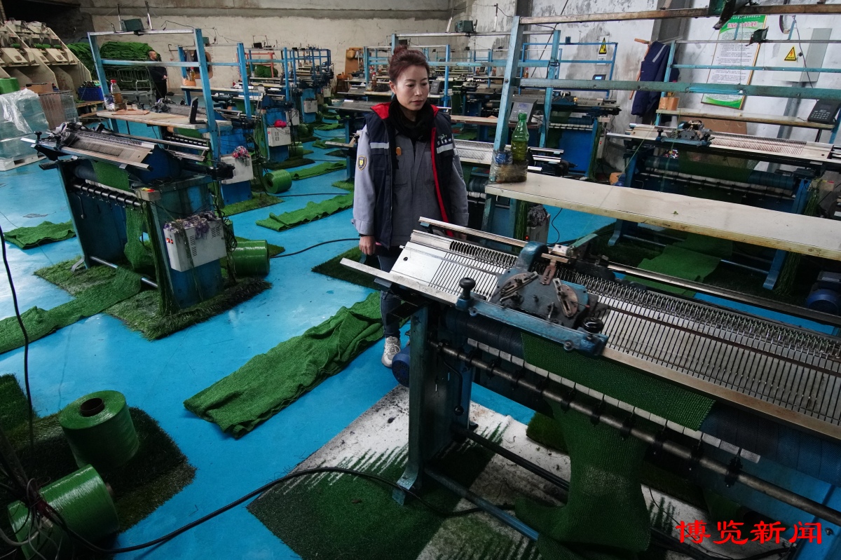 淄博：“人造草”闯世界(图2)
