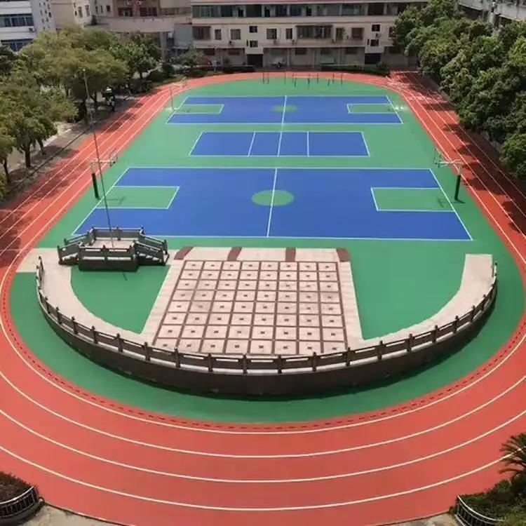 球场硅pu面层_羽毛球场地硅pu_济南易石建筑材料有限公司(图1)