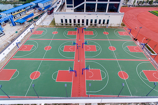 体育场馆为何选择建设硅PU篮球场？(图1)