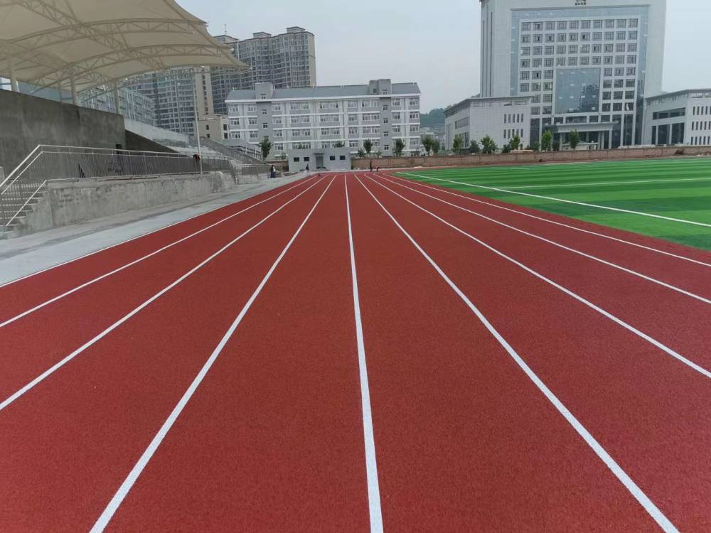 塑胶跑道_学校塑胶跑道_球场_运动场材料厂家_中国十大生产厂家_混合型透气型-湖北盛立体育(图1)