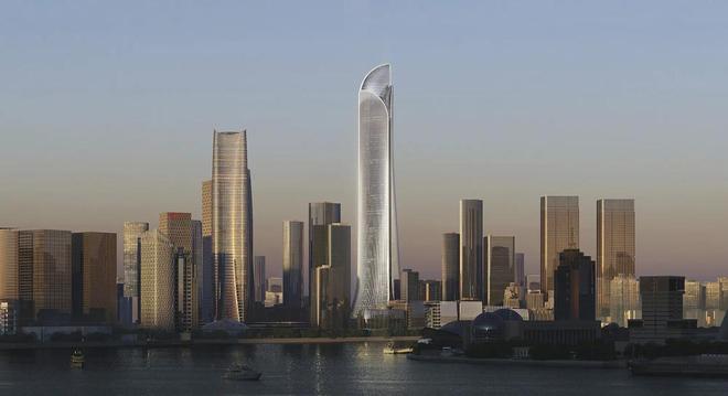 浦西第一高楼施工最新进展：巨柱跃出地面(图6)