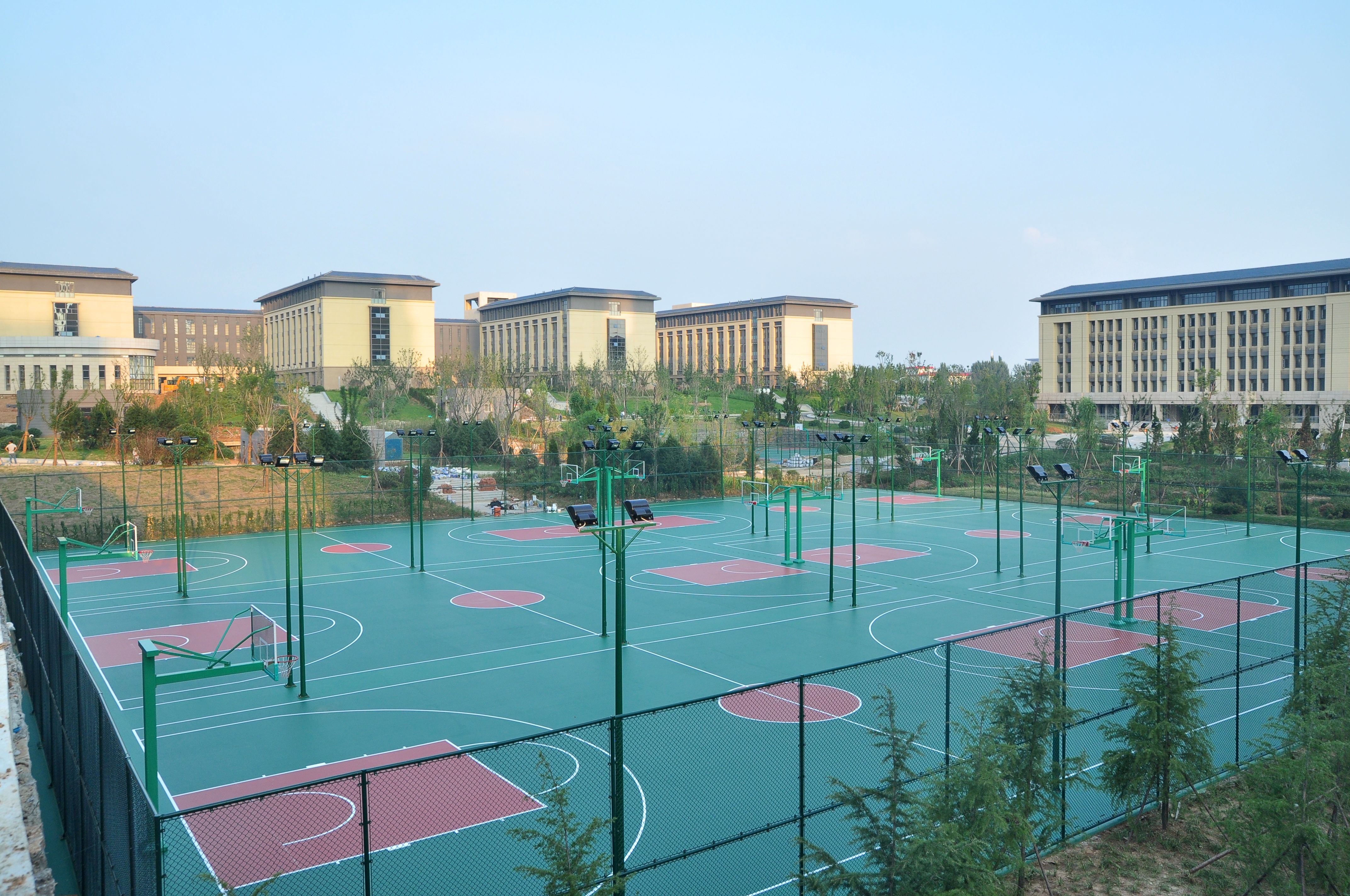 垣速 弹性pu篮球场厂家 室外网球场建设 pu塑胶网全天候适用地址_电话(图2)