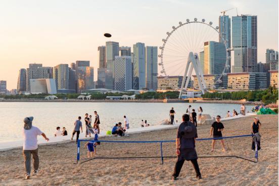 前海石公园桂湾段滨海岸线焕新升级！新增巨型沙池、星空草坪网友热议“深圳滨海休闲新地标”(图2)
