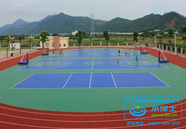 德朝体育小课堂之硅PU球场材料施工工艺！(图1)