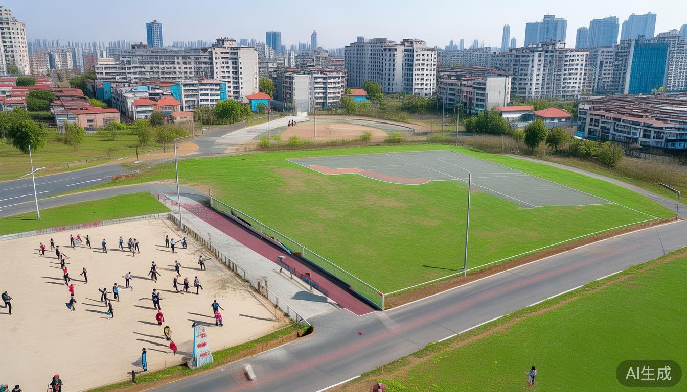 每晚7点江西贵溪小学田径场热闹非凡！你家附近健身场地够吗？(图1)