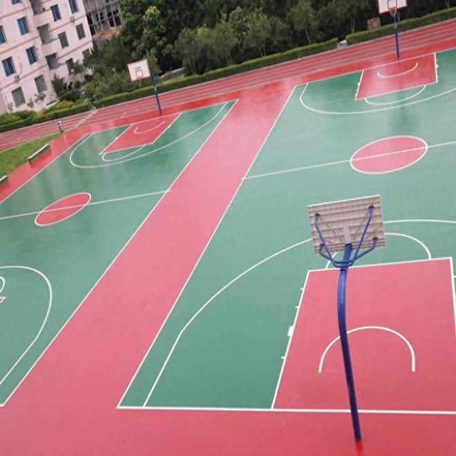 丙烯酸篮球场施工(图1)