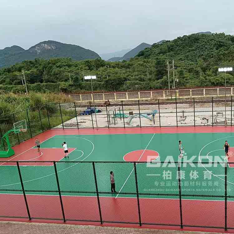 英德硅PU球场塑胶球场(图1)